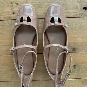 Sam & Libby Blush Patent Mary Jane Flats